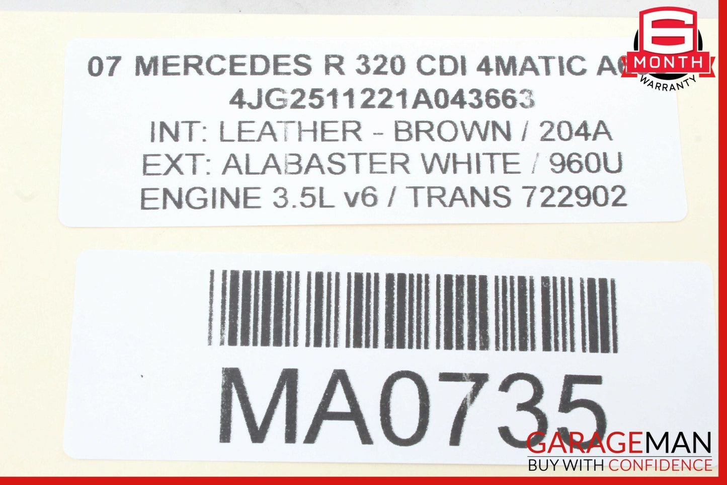 06-12 Mercedes W251 R320 GL320 GL450 ML550 Ipod Interface Control Module OEM