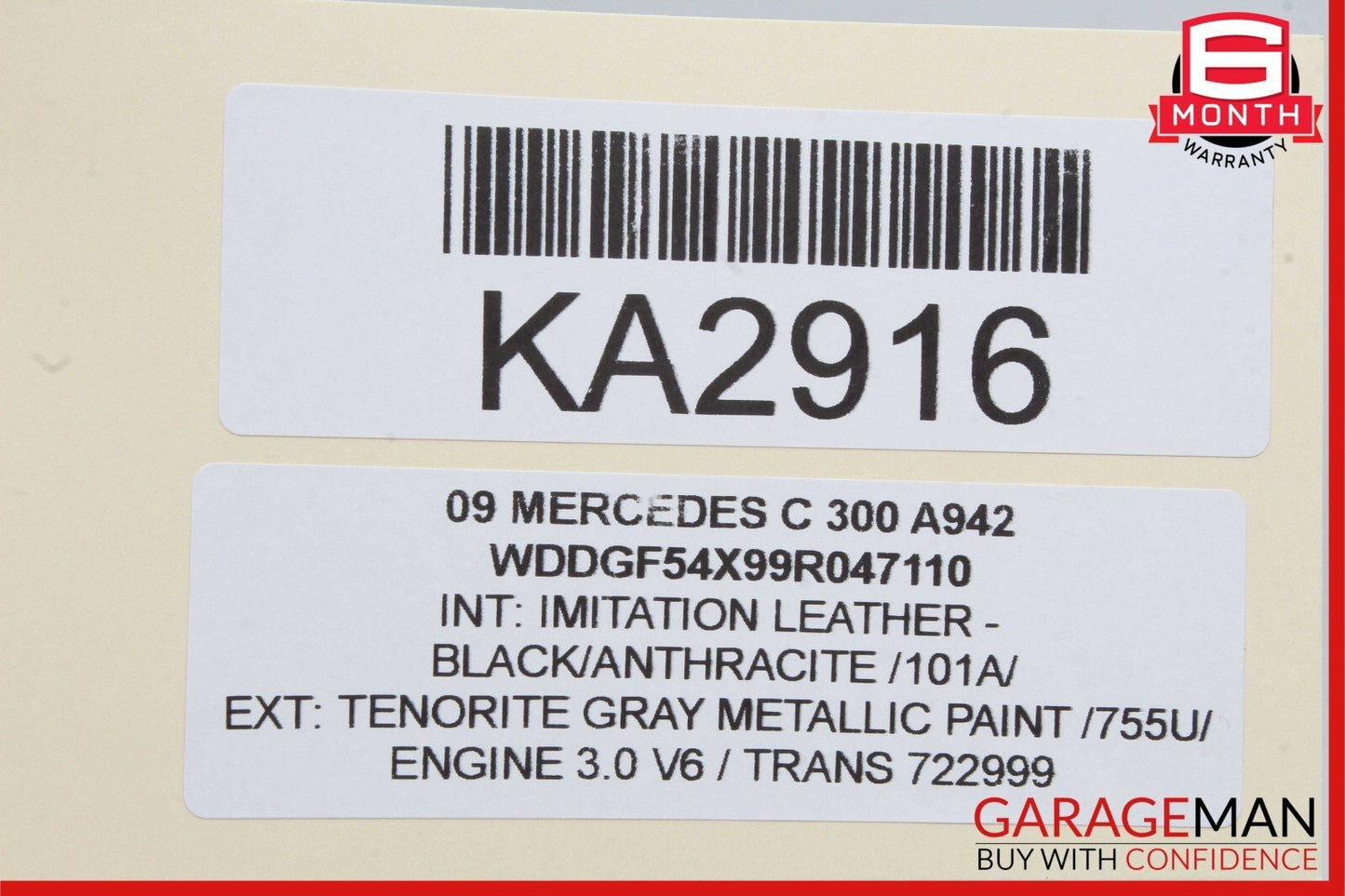 08-14 Mercedes W204 C300 C250 C350 Right Side Exterior Door Handle OEM