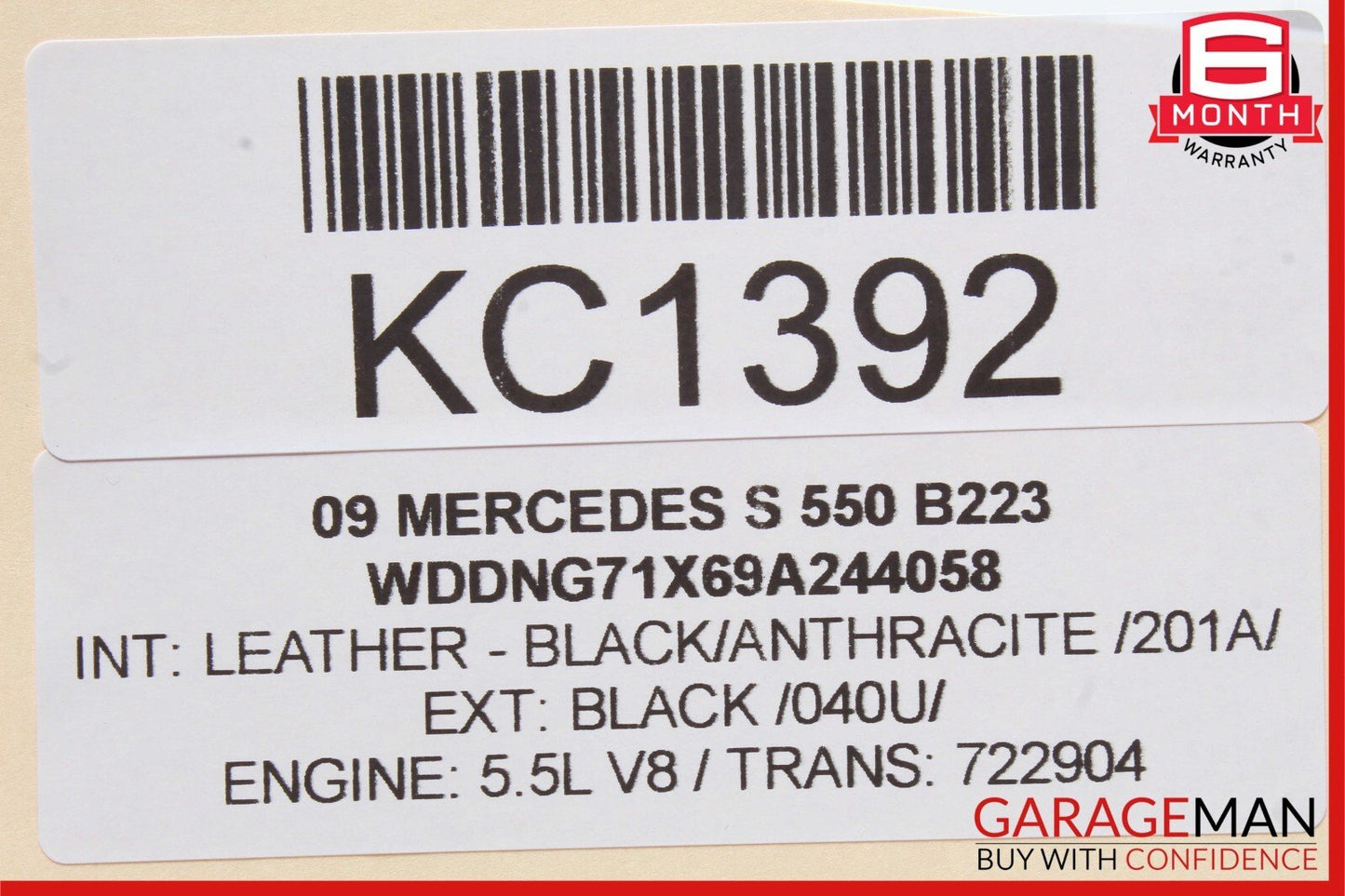 07-14 Mercedes W221 S550 CL550 Trunk Release Remote Open Close Module Unit OEM