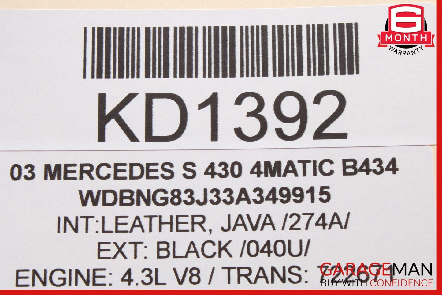 00-06 Mercedes W220 S430 S55 AMG Language Voice Control Module 2038203385 OEM