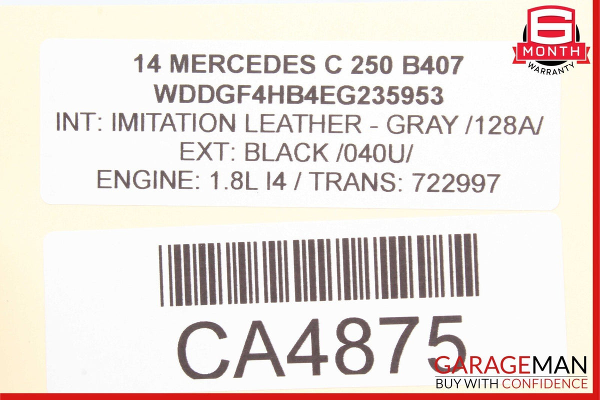 12-14 Mercedes W204 C250 C300 AC A/C Heater Climate Control Assembly OEM