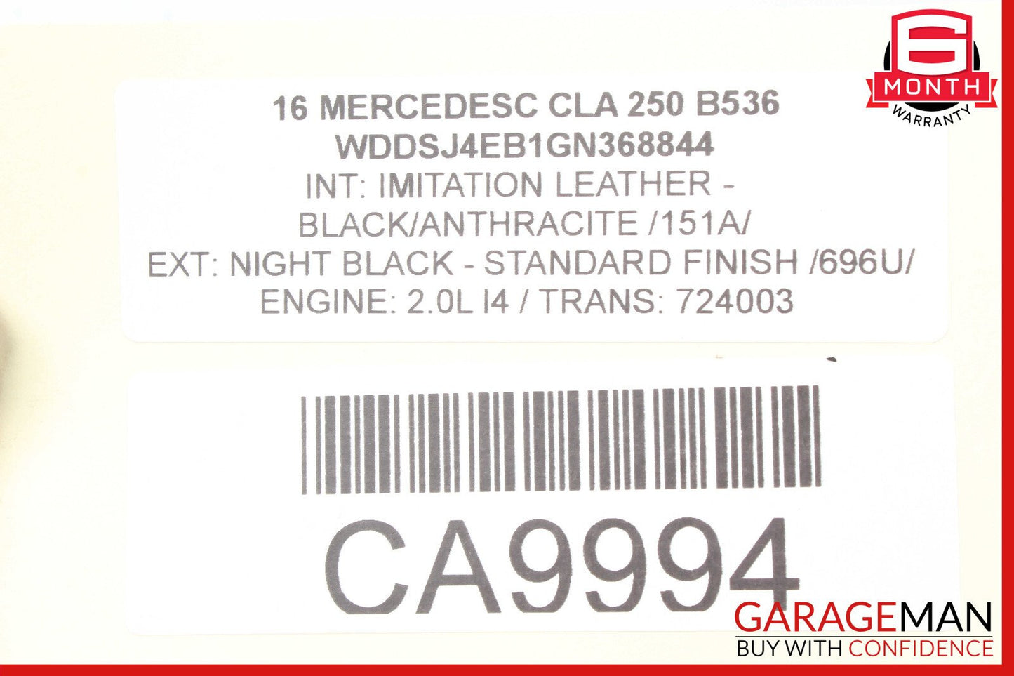 14-19 Mercedes W117 CLA250 Rear Right Wheel Spindle Knuckle Hub OEM