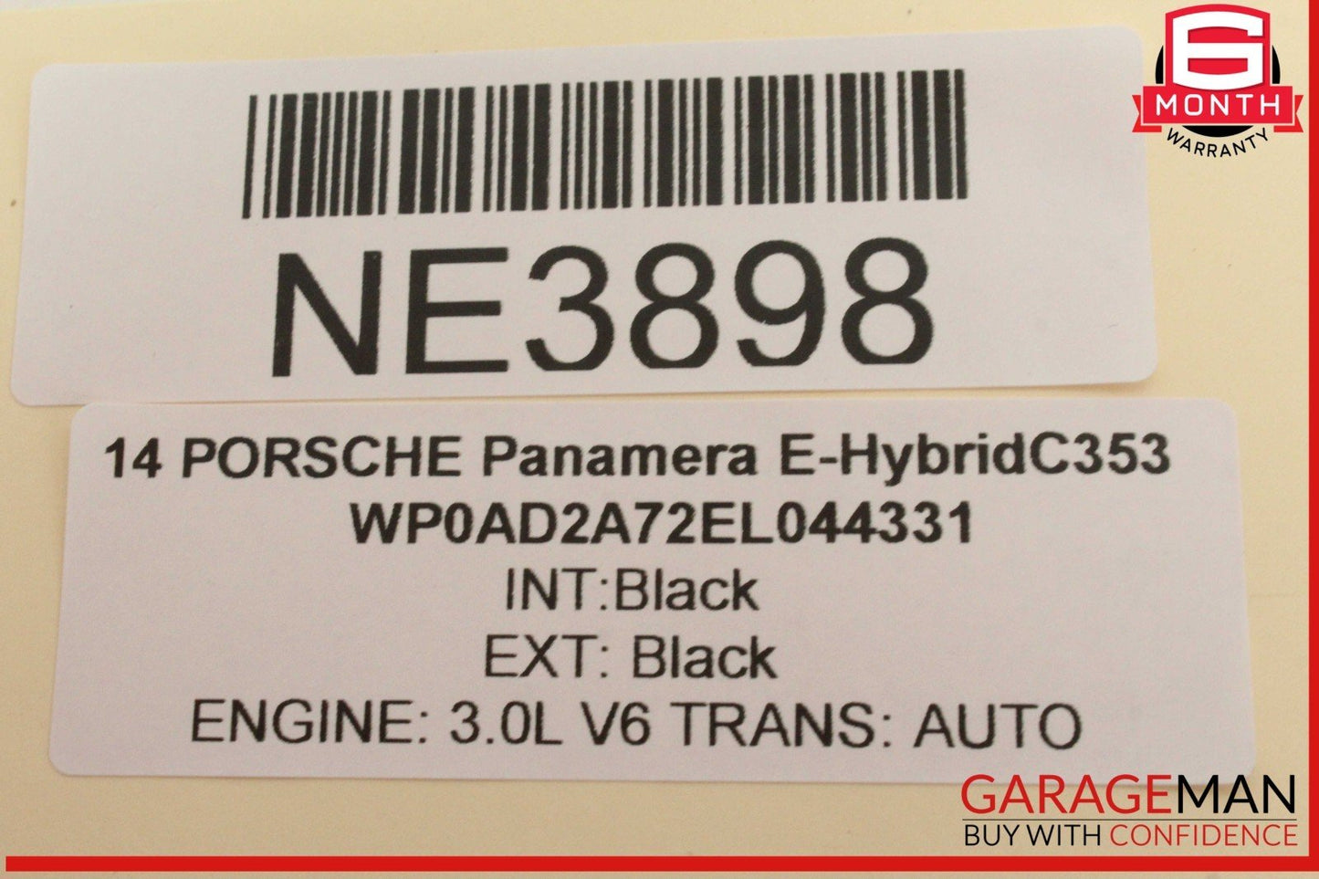 14-16 Porsche Panamera 970 E-Hybrid Air Suspension Airmatic Control Module Unit