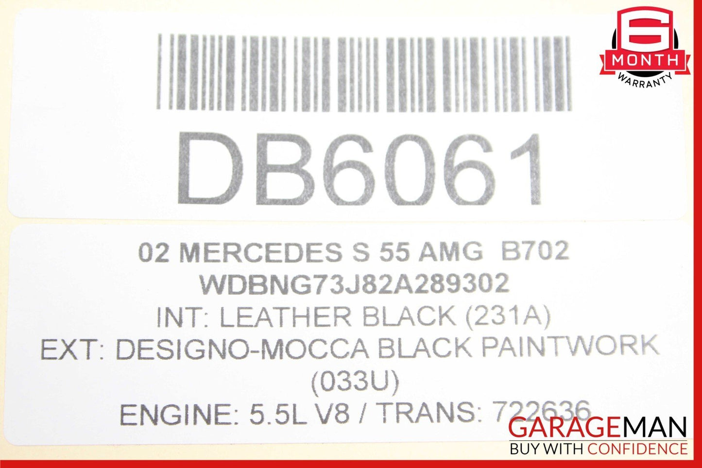 00-06 Mercedes W220 S55 AMG S500 Front Upper Radiator Core Support Bracket OEM