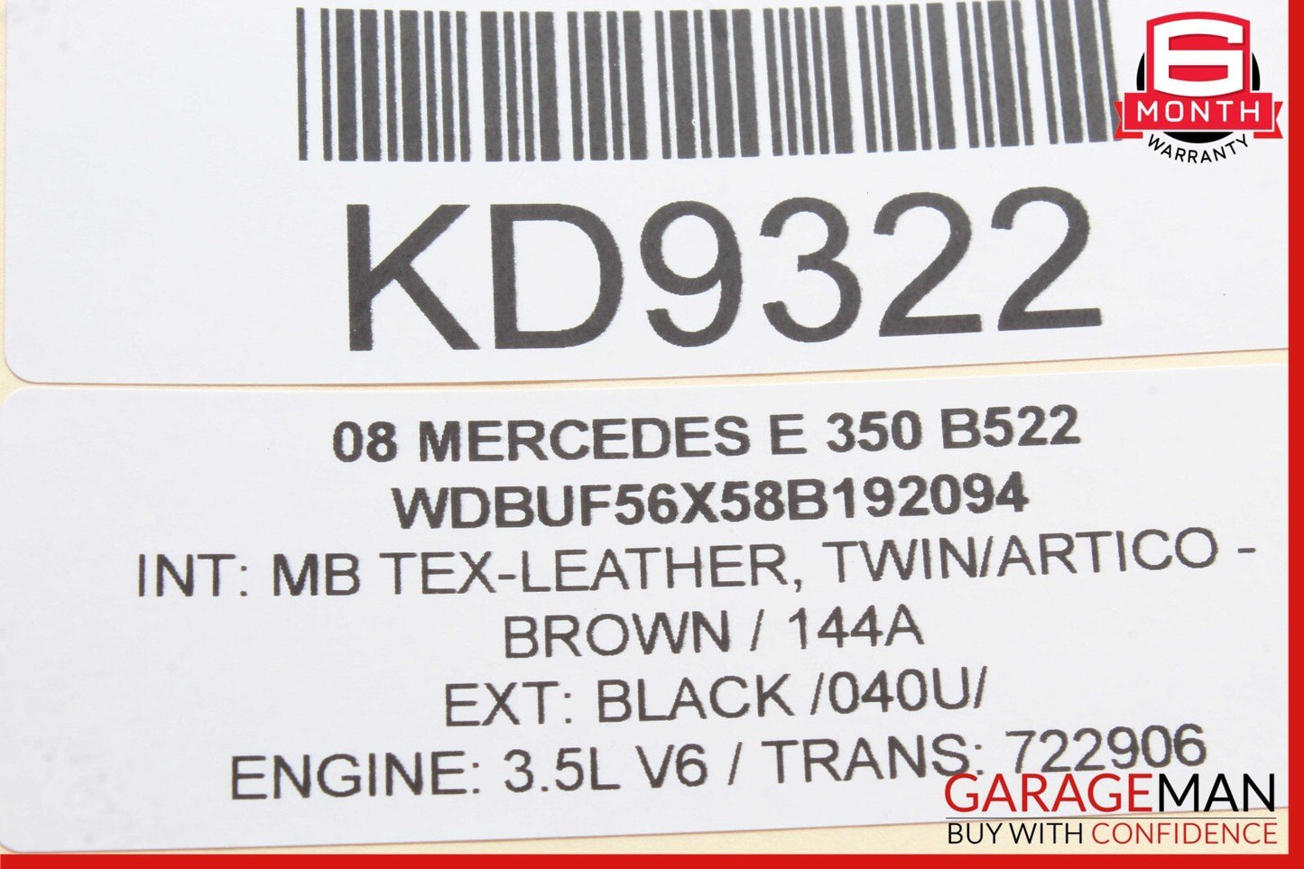 06-15 Mercedes W211 E350 SLK300 C300 Engine Oil Separator Cover 2720160134 OEM