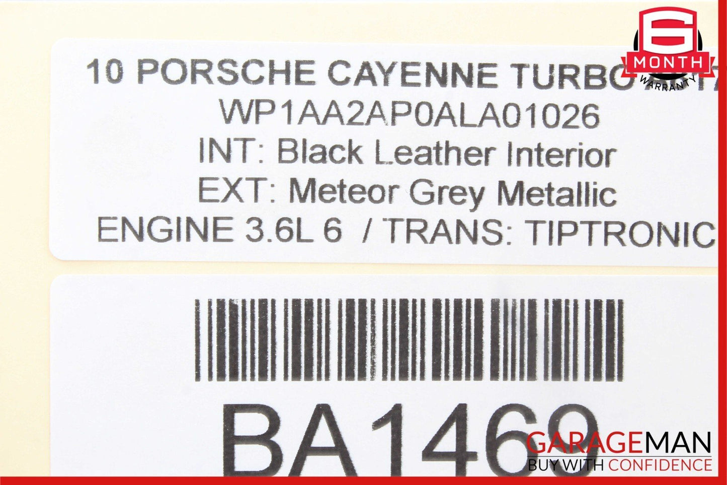 03-10 Porsche Cayenne 955 957 3 Spoke Driver Steering Wheel Leather Black