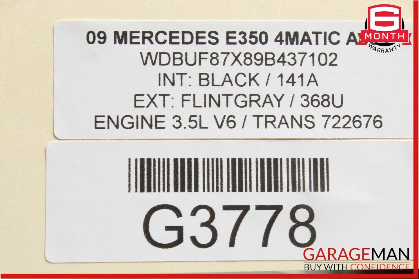 03-09 Mercedes W211 E500 E350 Front Right Side Door Lock Latch Actuator OEM