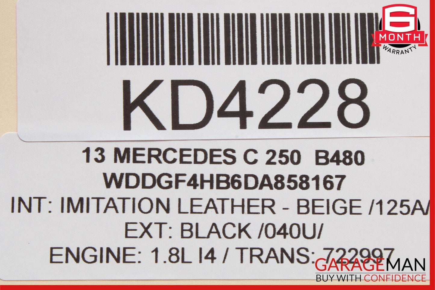08-14 Mercedes W204 C280 C250 Front Right Door Panel Tweeter Speaker Cover Beige