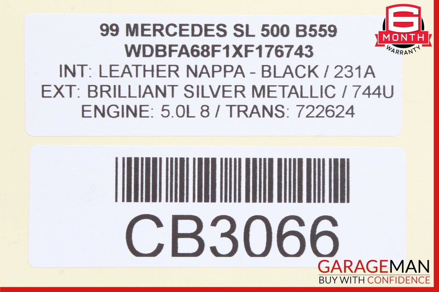 90-02 Mercedes R129 500SL SL500 Rear Left / Right Lower Tie Rod Control Arm