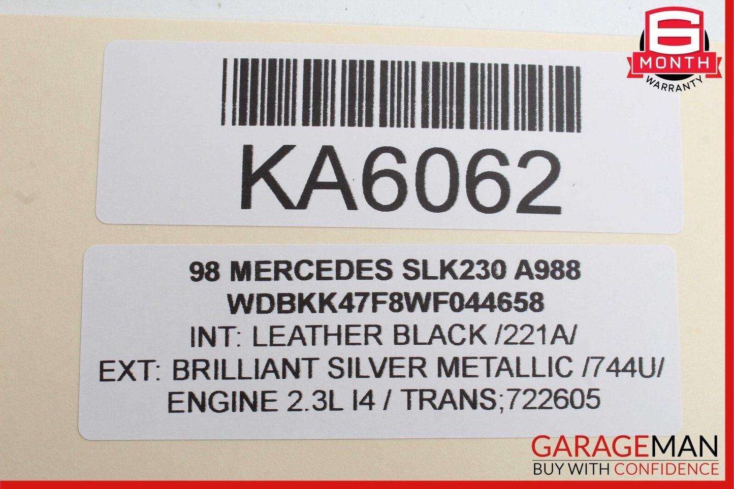 97-04 Mercedes R170 SLK230 SLK320 Rear Left & Right Door Sound Speaker Set of 2