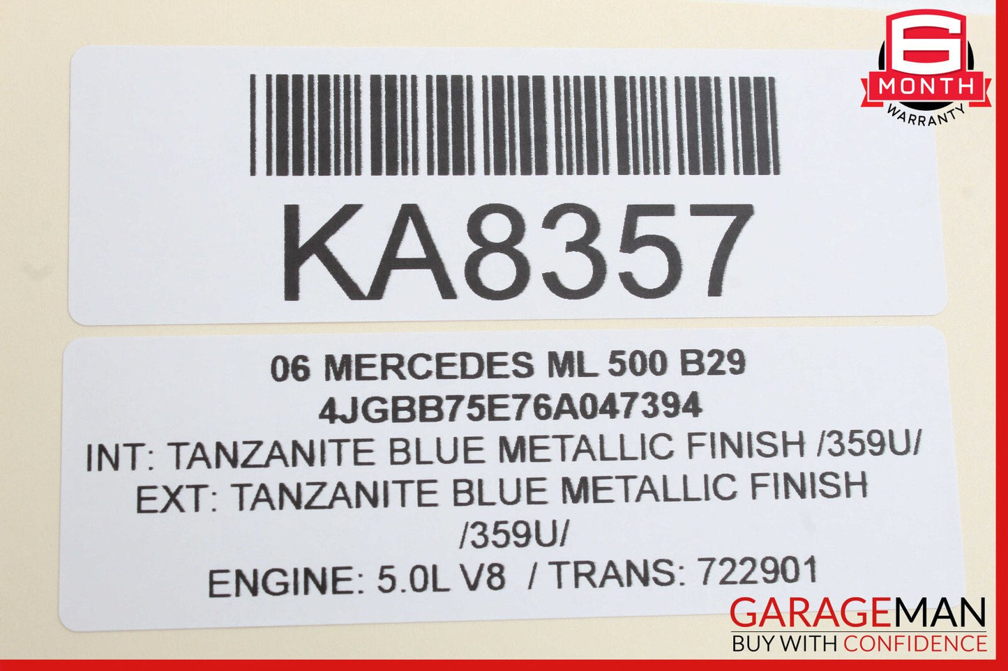 06-12 Mercedes W164 ML500 ML550 Speaker Door Mirror Cover Front Right Side OEM