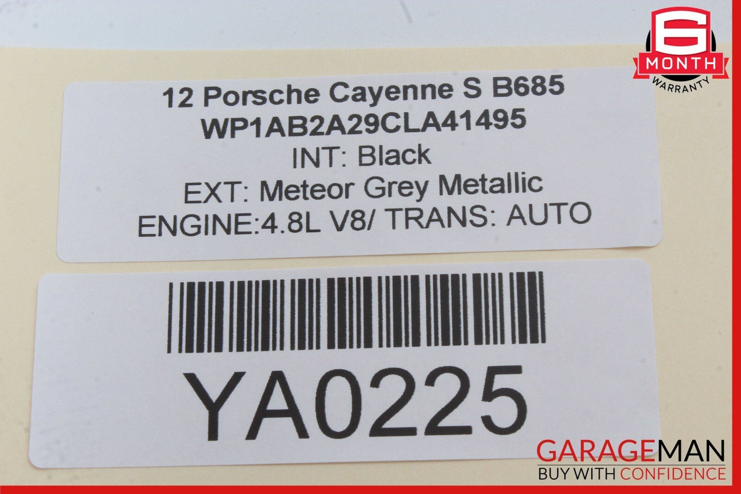 11-18 Porsche Cayenne 958 S Rear Center Console Trim Panel OEM