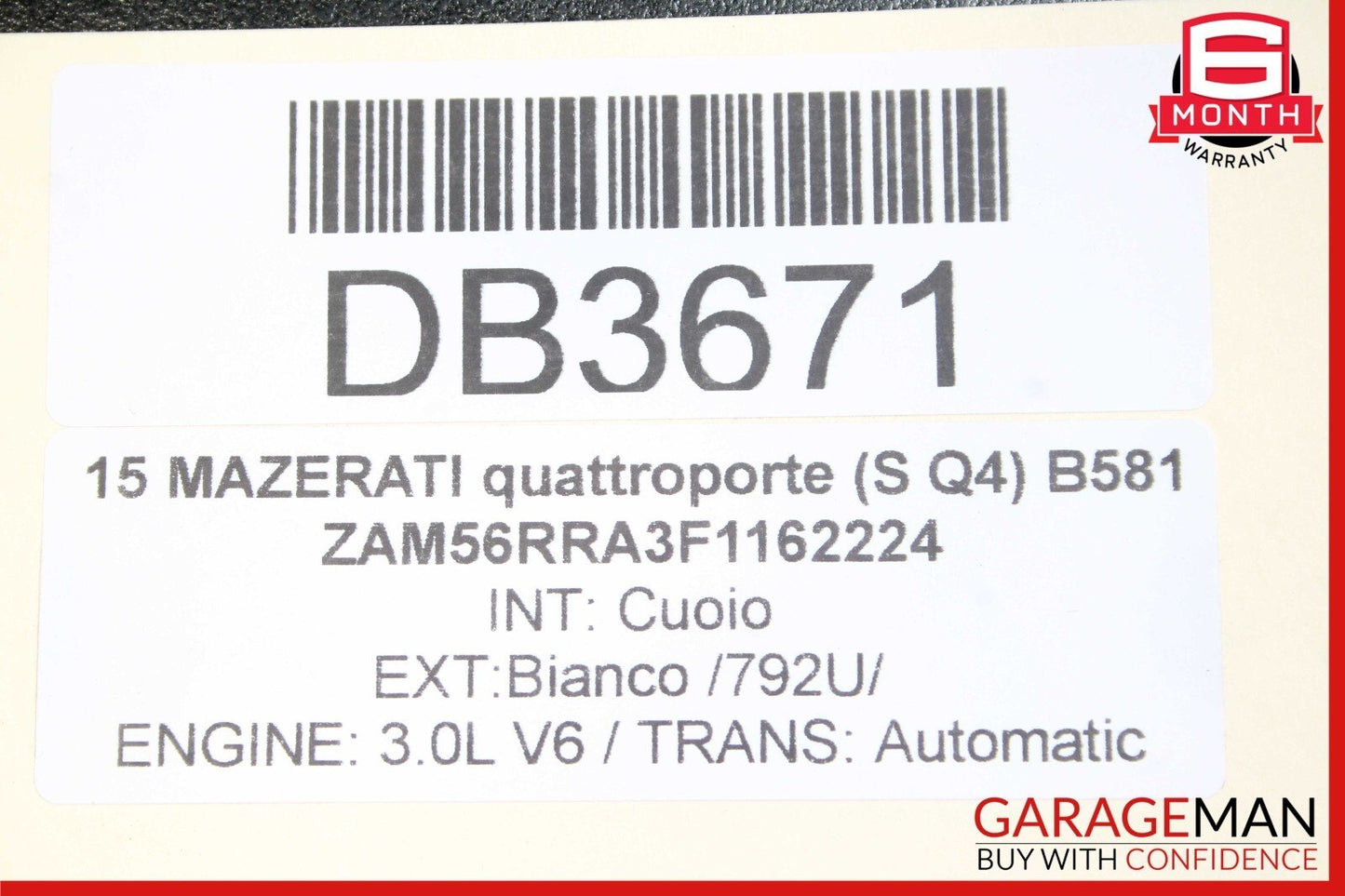 14-17 Maserati Quattroporte S Q4 AWD 8G Auto Trans Automatic Transmission 73k