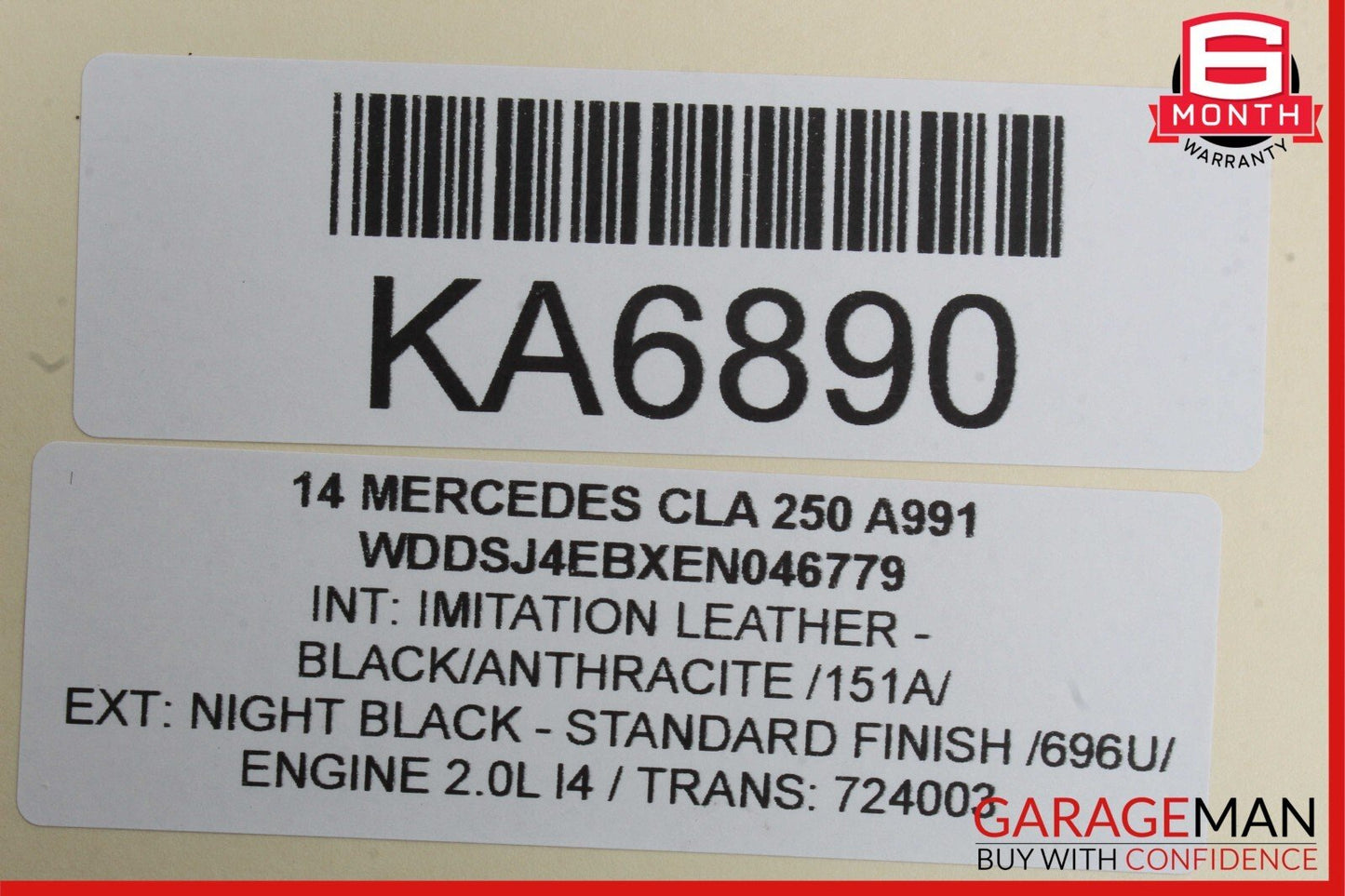 13-17 Mercedes W117 CLA250 Master Cylinder Power Brake Booster OEM