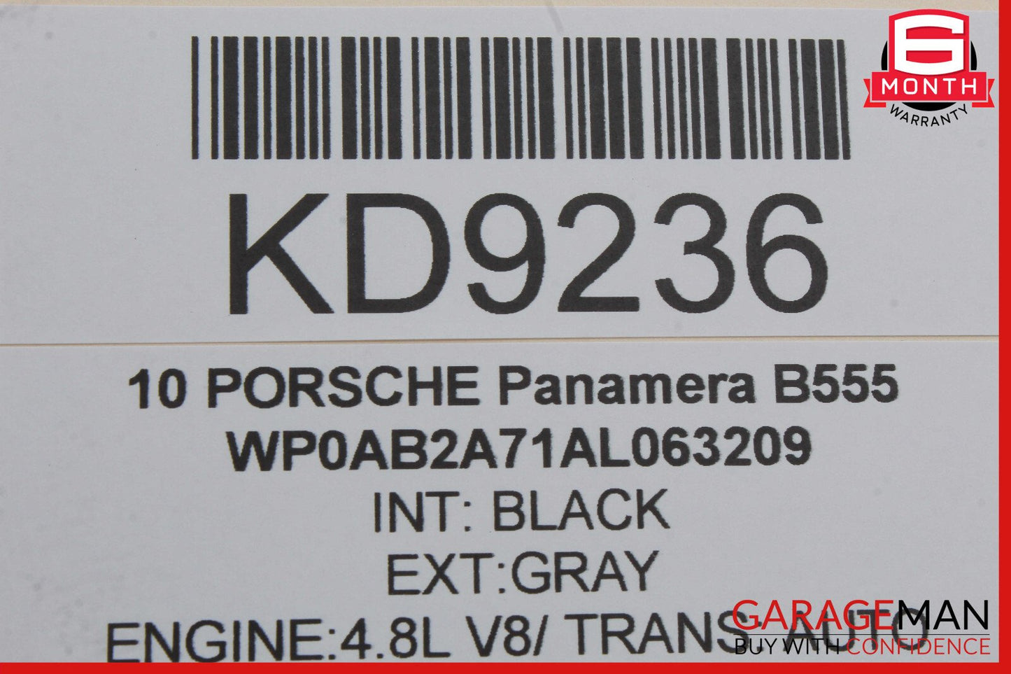 10-15 Porsche Panamera 970 Rear Left Driver Side Top Upper Seat Cushion OEM