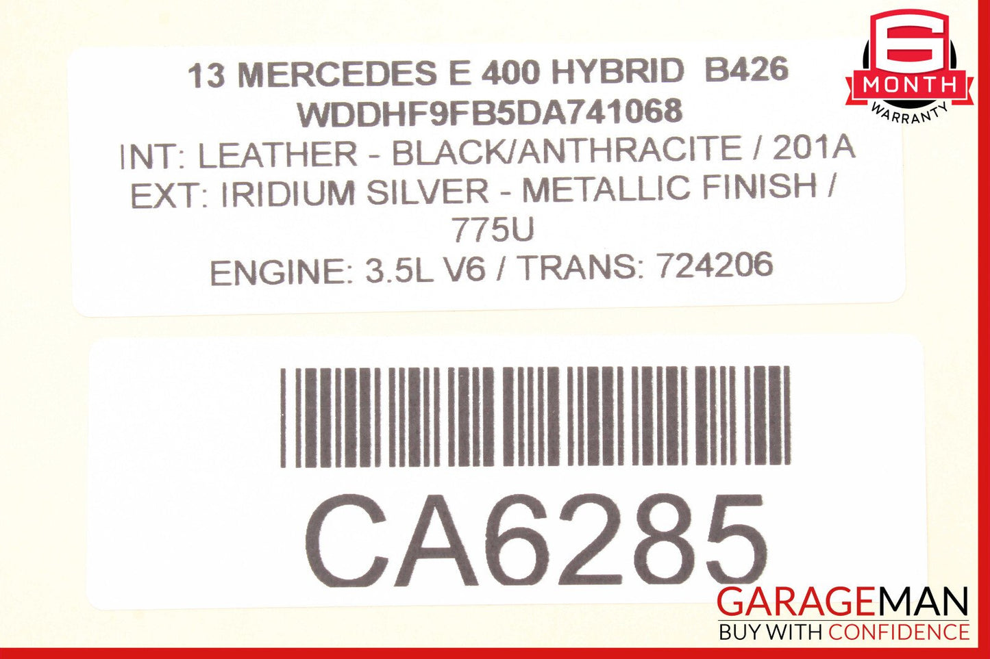 Mercedes W212 E400 Hybrid EVAP Fuel Evaporator Box Charcoal Canister Filter OEM