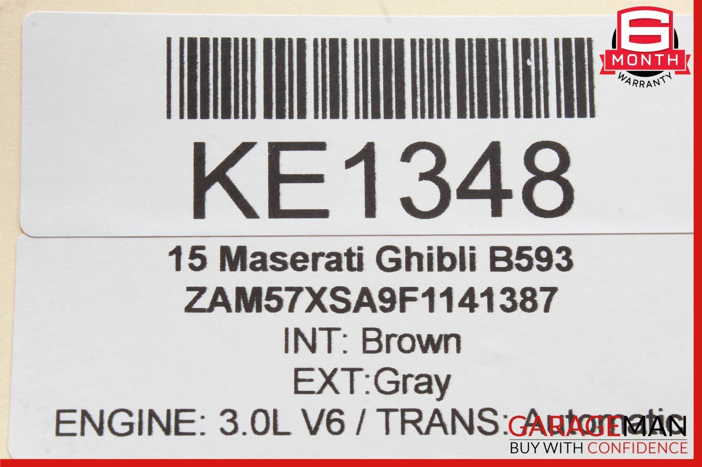 14-21 Maserati Ghibli Front Right Side Exterior Door Handle Assembly Chrome OEM