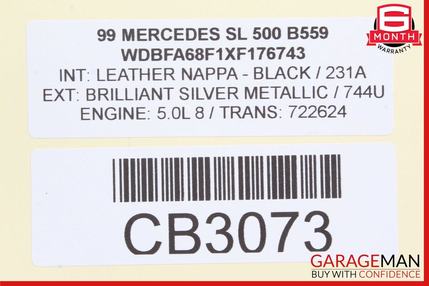 90-02 Mercedes R129 500SL SL500 Rear Right / Left Suspension Lower Control Arm