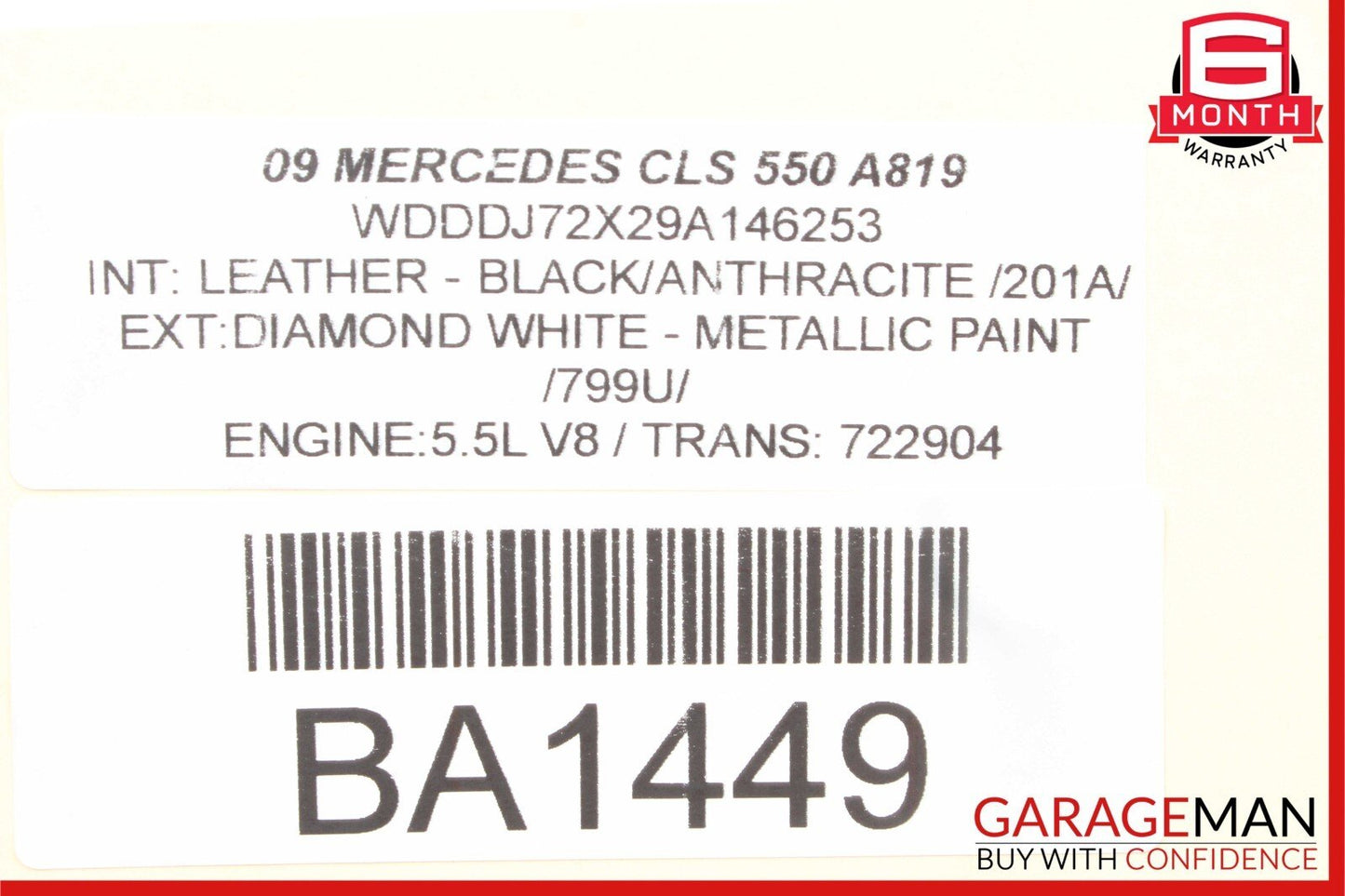 03-11 Mercedes W219 CLS500 E500 E63 AMG Keyless Go Entry Control Module Unit OEM