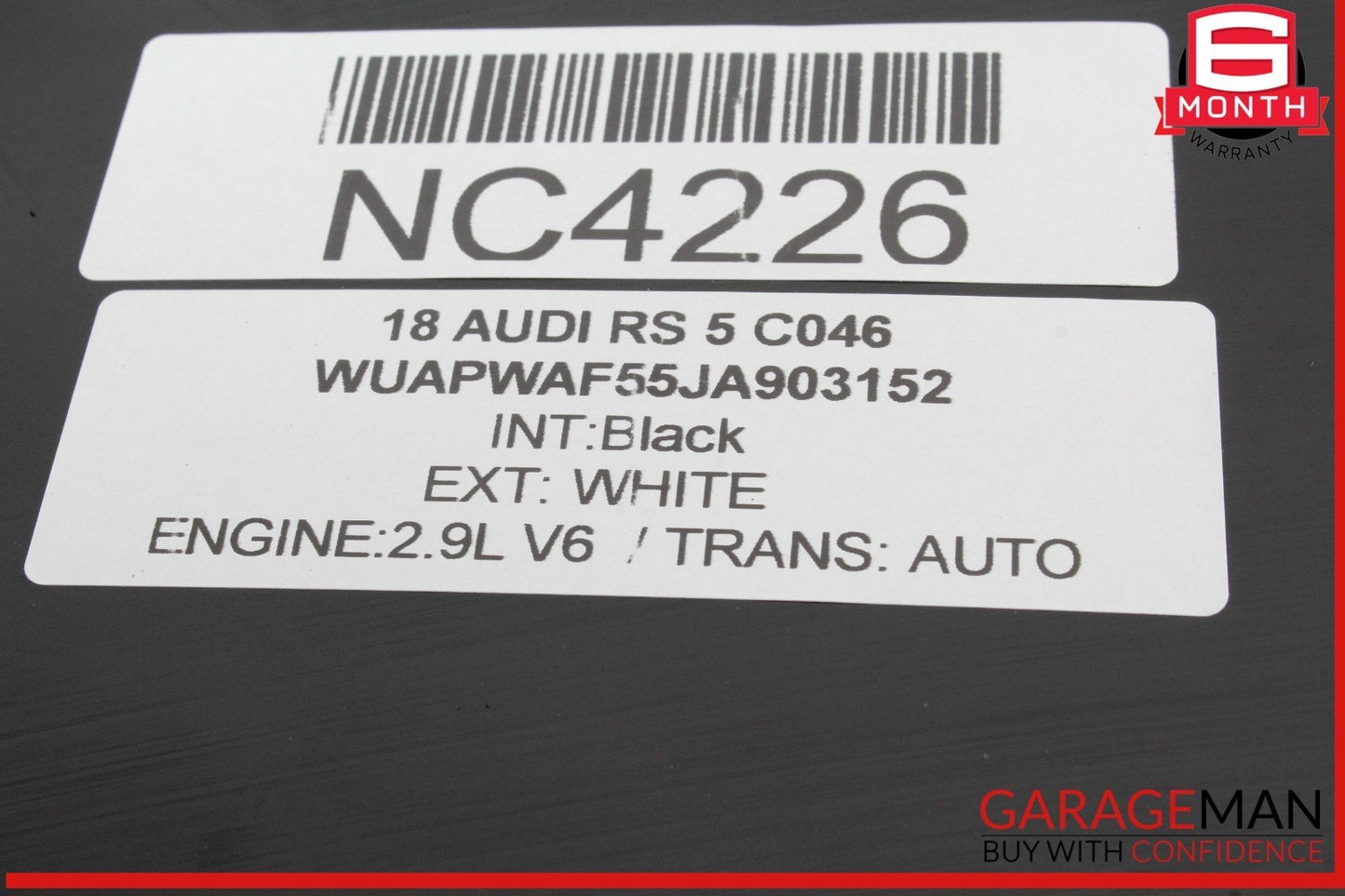 18-19 Audi RS5 Front Windscreen Top Panel Trim 10029821 OEM
