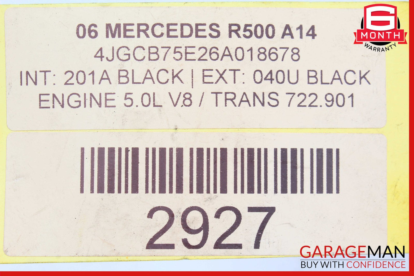 Mercedes W251 R500 GL450 Rear Bumper Parking Sensor Set of 4 Pc OEM