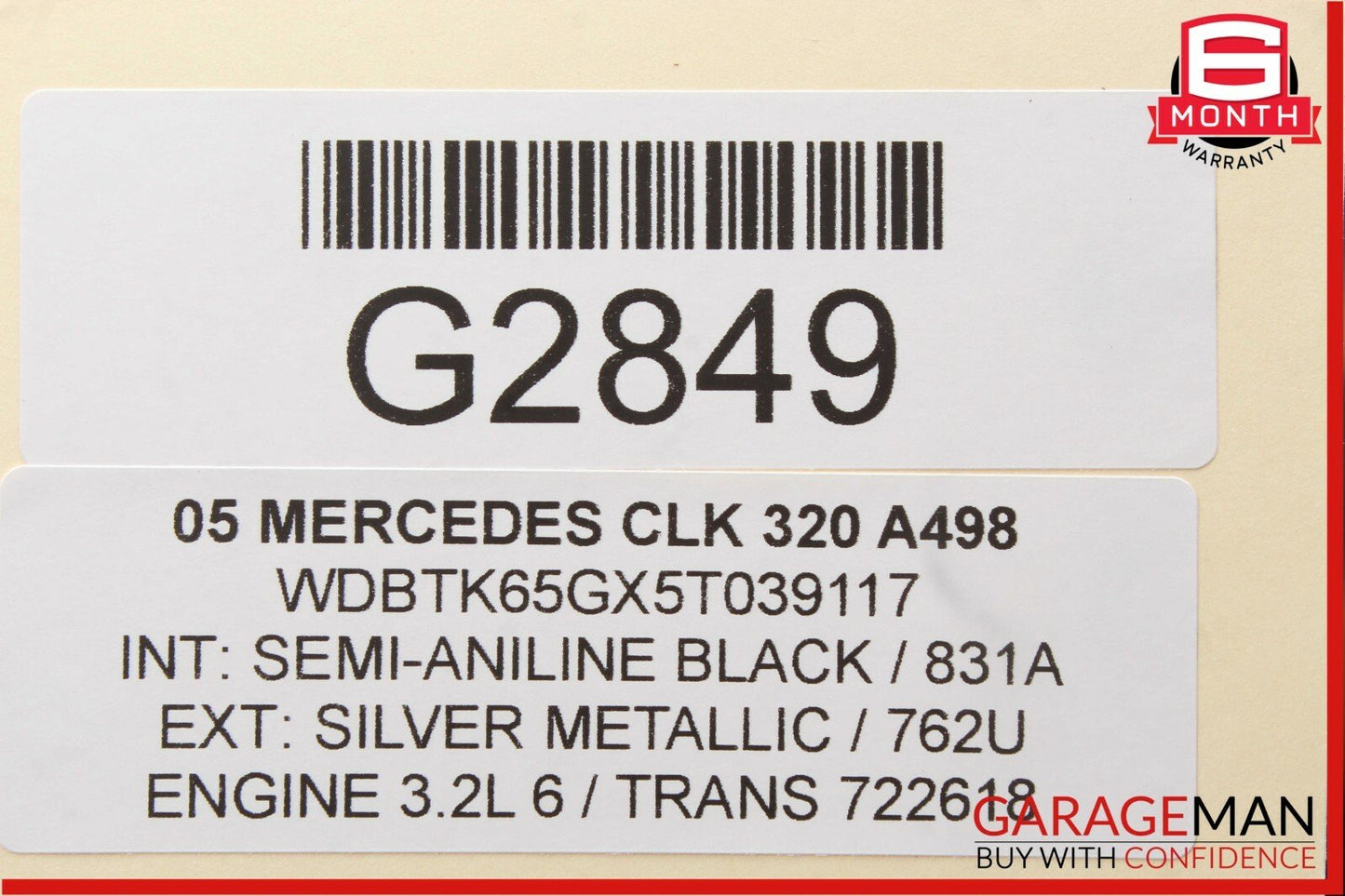 03-09 Mercedes W209 CLK320 Rear Left & Right Shock Absorber Coil Spring Set OEM