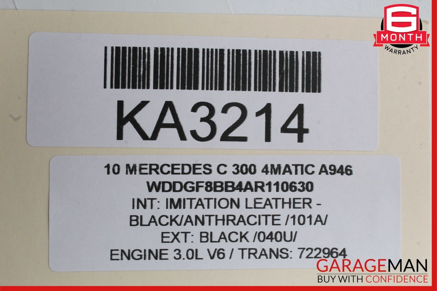 08-16 Mercedes E400 E350 GLK350 C300 Rear Left Door Window Regulator Motor Unit