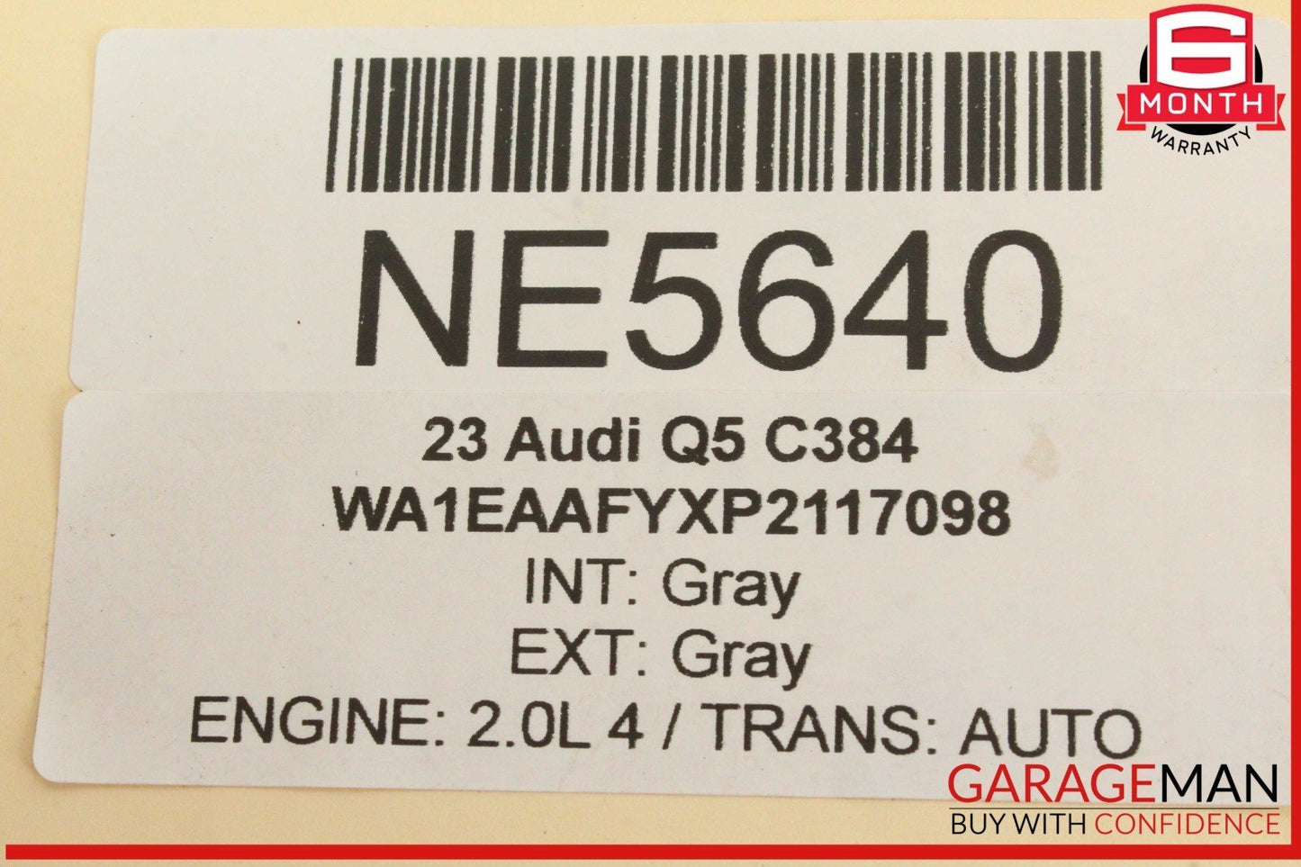 18-25 Audi Q5 SQ5 Rear Left or Rear Right Side Lower Control Arm 80A505311B OEM