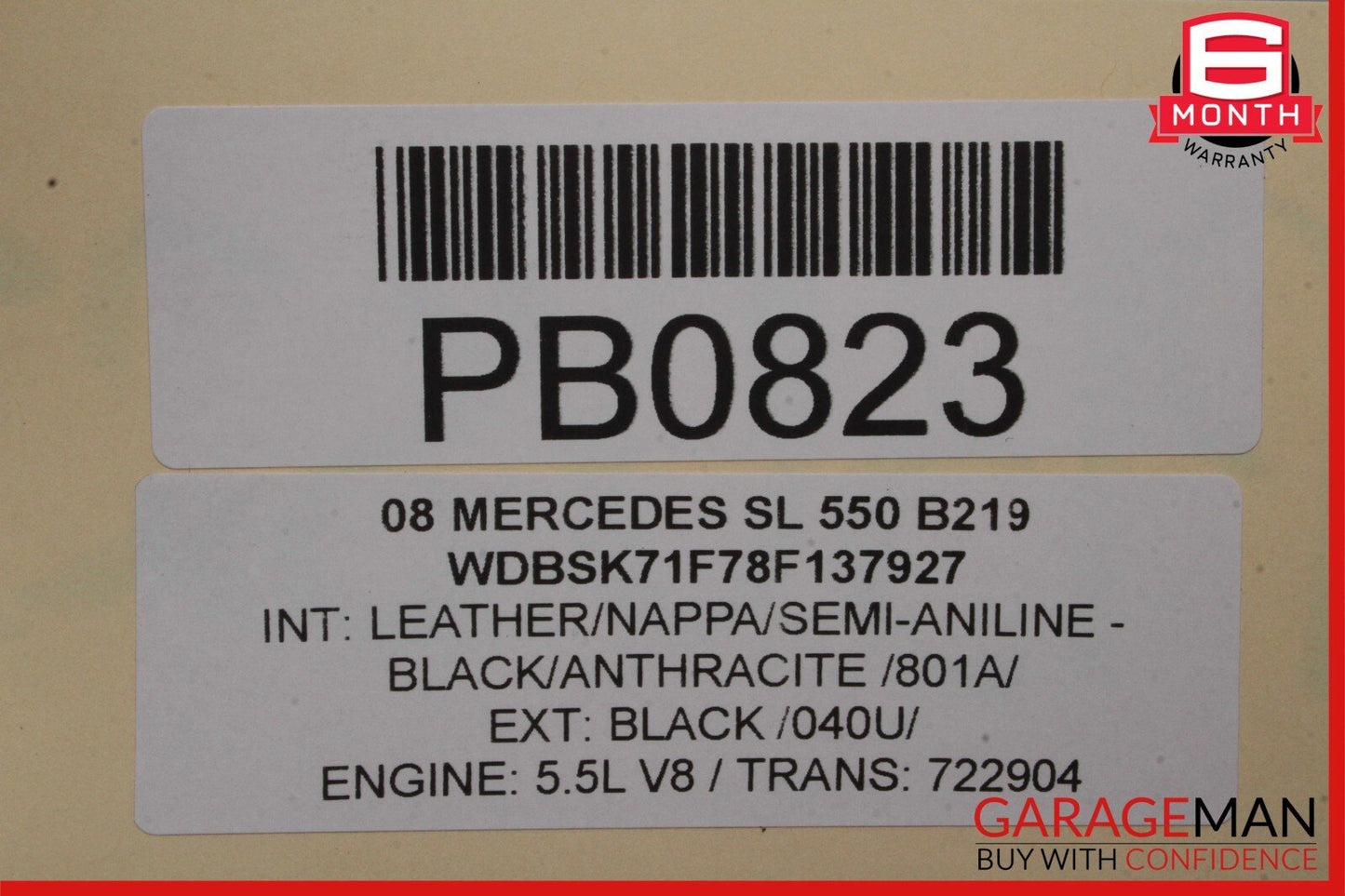 07-12 Mercedes R230 SL600 SL550 Fuel Gas Tank Reservoir Assembly 2304705501 OEM