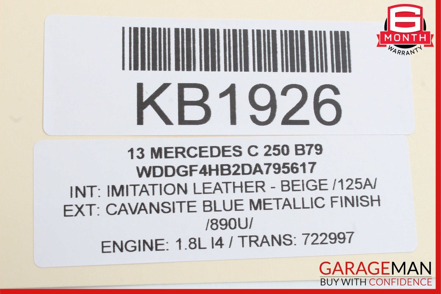 08-14 Mercedes W204 C300 Sedan Front Right Side Door Tweeter Speaker Trim Beige