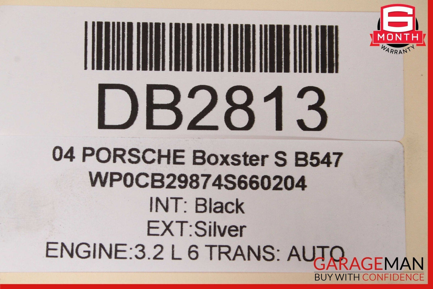 97-04 Porsche Boxster 986 Rear Subframe Crossmember Sub Frame Bar OEM