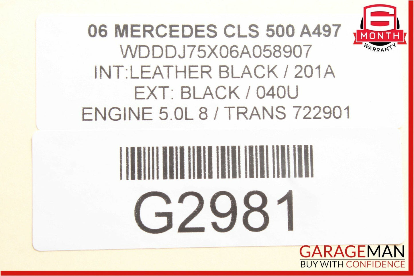 06-10 Mercedes W219 CLS500 R500 Headlight Head Light Lamp Control Module Unit