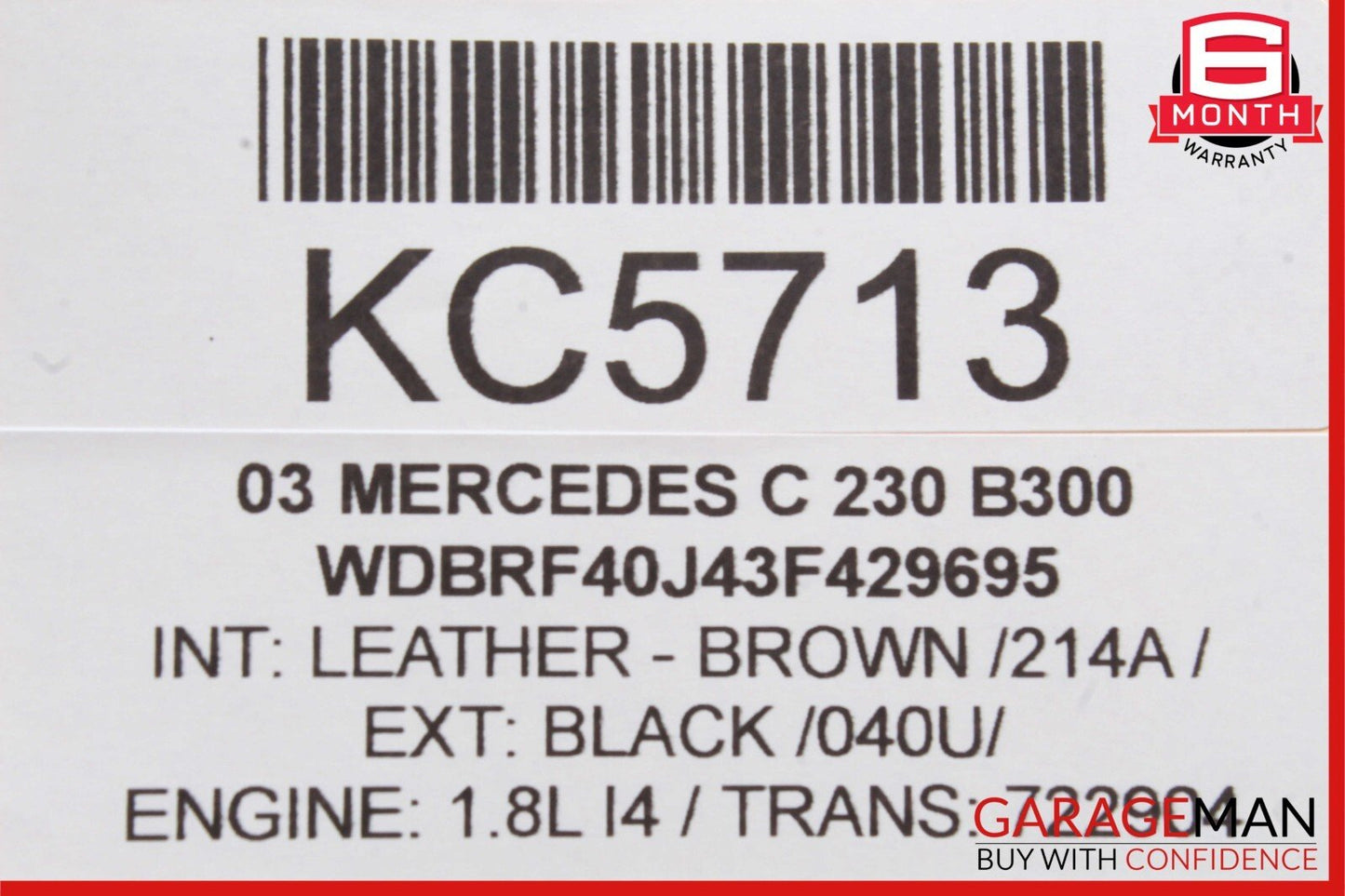 01-04 Mercedes W203 C230 Center Dash Radio Bezel Trim Switch Assembly OEM