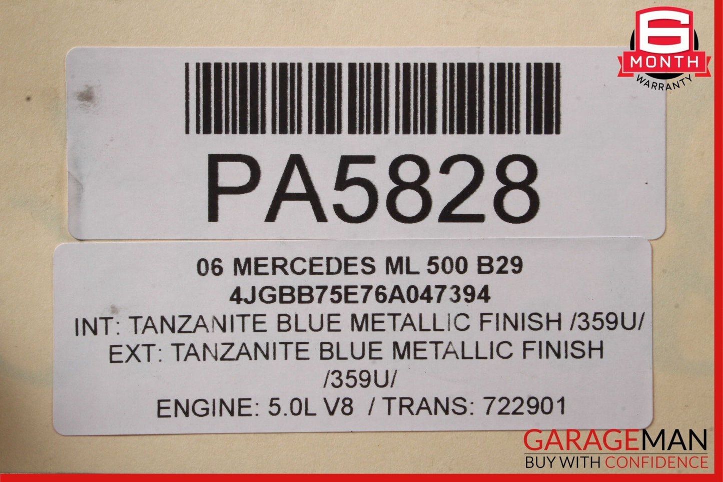 06-12 Mercedes W164 ML500 GL450 Front Engine Sub Frame Crossmember Cradle OEM