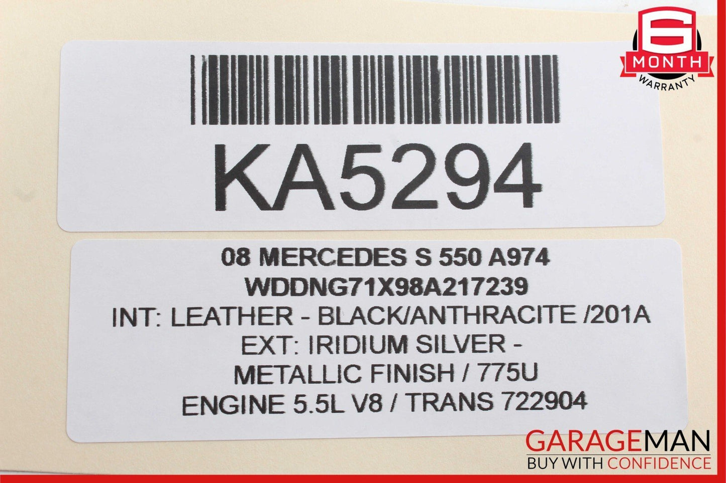 07-10 Mercedes W221 S550 Front Left or Right Seat Contour Control Module OEM
