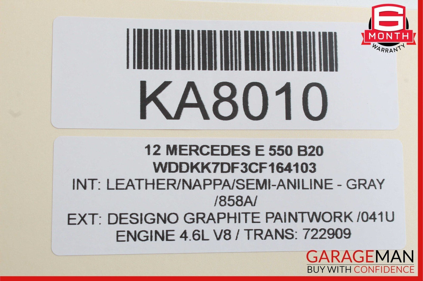10-13 Mercedes W212 E550 Front Left Side Exterior Door Handle Keyless Go OEM