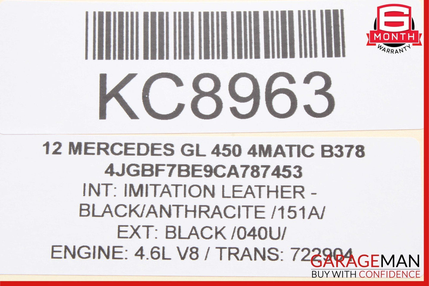 07-12 Mercedes X164 GL450 GL550 Third Seat Row Power Folding Control Module OEM