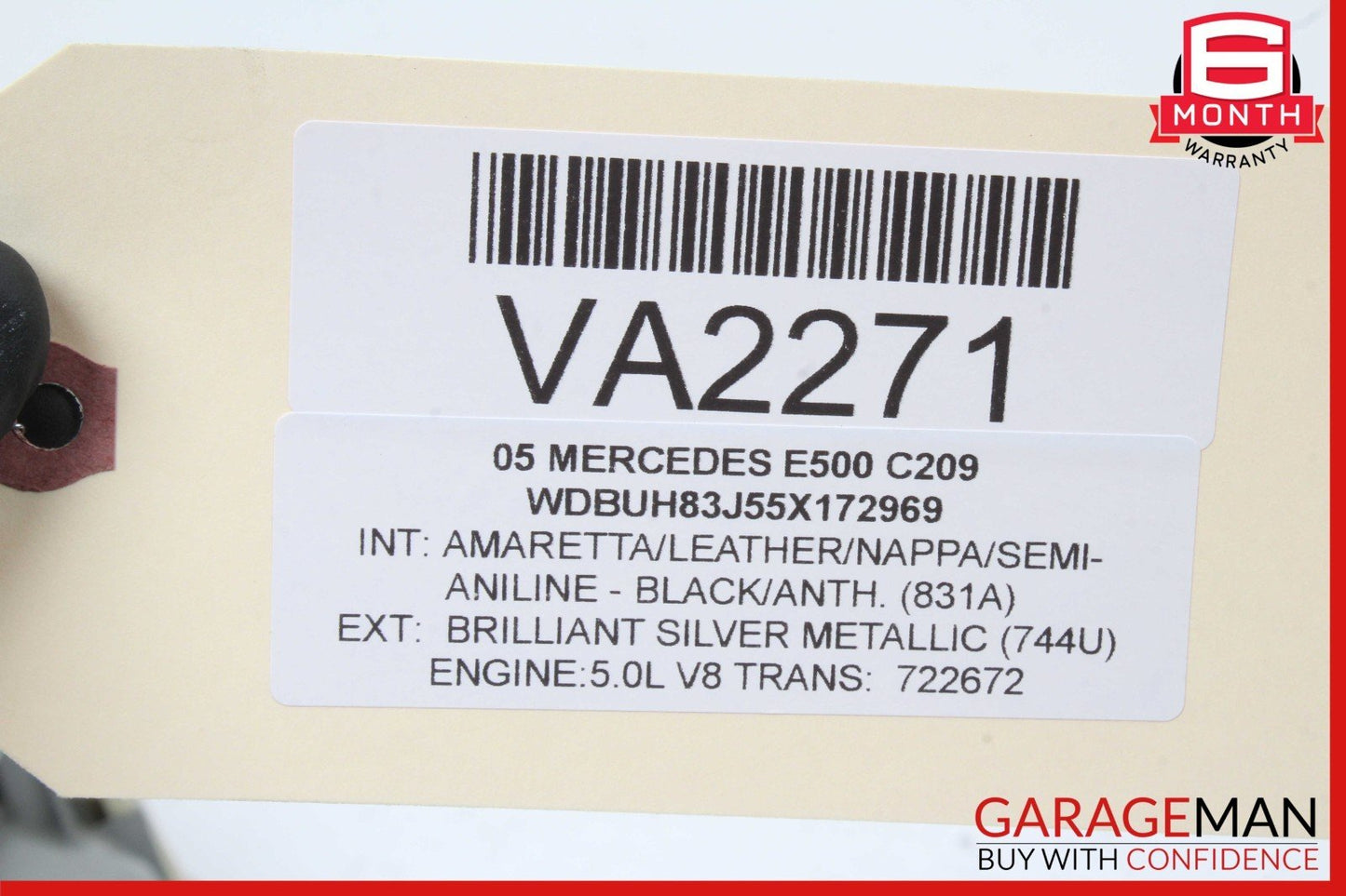 03-06 Mercedes W211 E500 Rear Right Passenger Side Inner Tail Light Lamp OEM