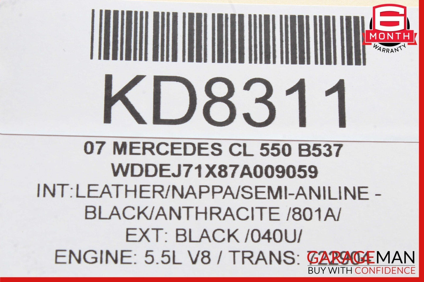 07-14 Mercedes W216 CL550 CL63 AMG Front Right Passenger Seat Control Module OEM