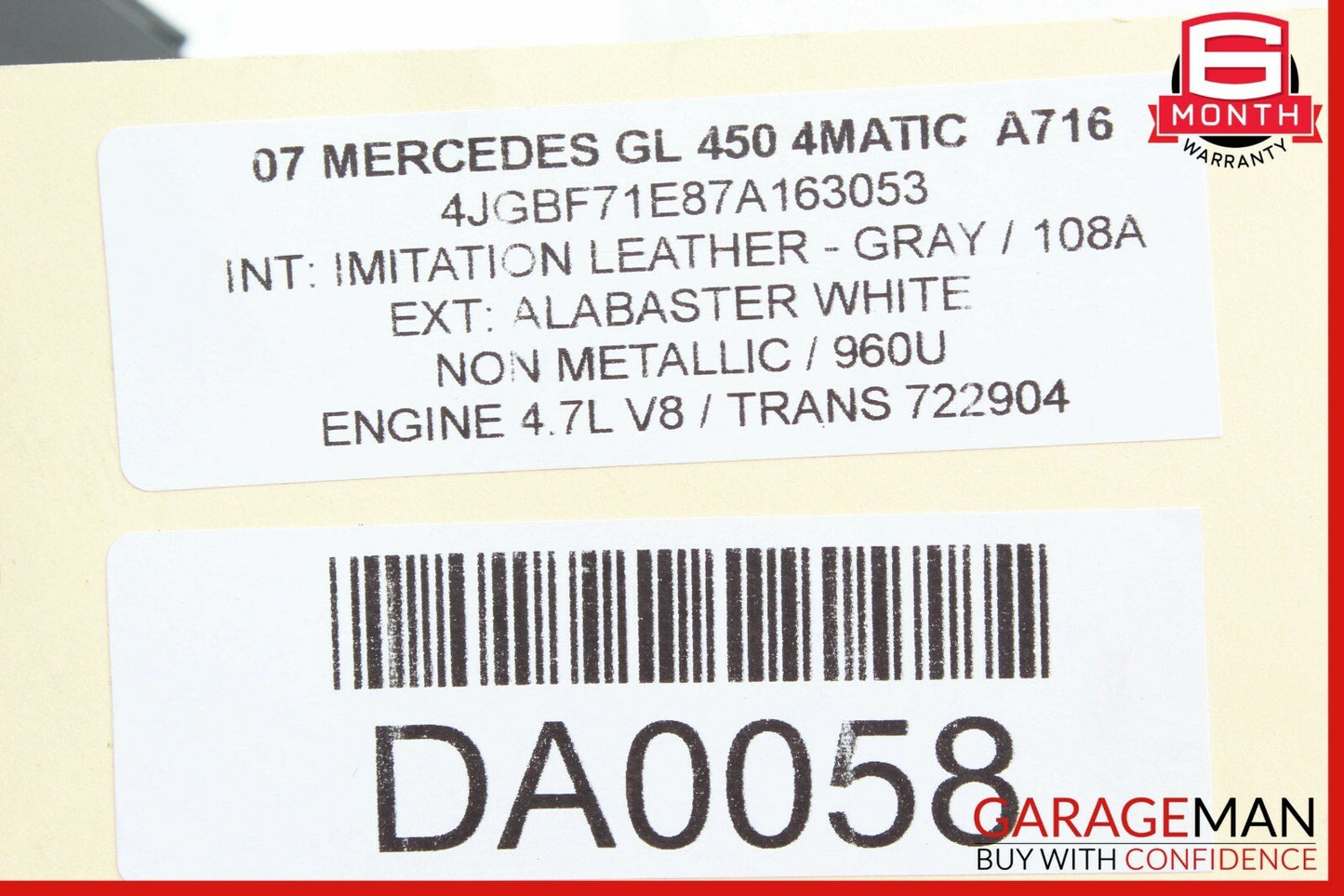 10-12 Mercedes X164 GL450 ML350 Front Left Driver Side Seat Control Module