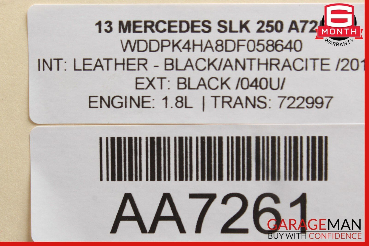 03-09 Mercedes R172 SLK250 Rear Right Passenger Side Lower Thrust Control Arm