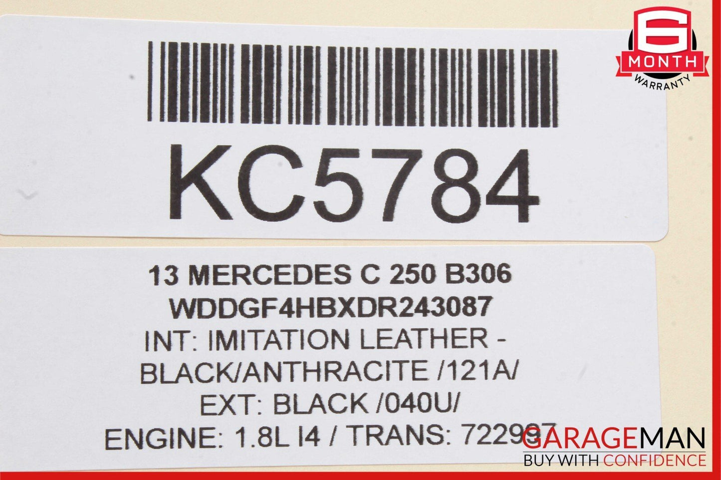 08-16 Mercedes GLK350 C250 E550 Rear Right Side Door Window Regulator Motor Unit