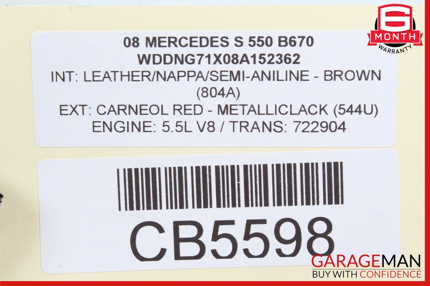 07-13 Mercedes W221 S550 S400 Rear Left Side Seat Control Memory Switch