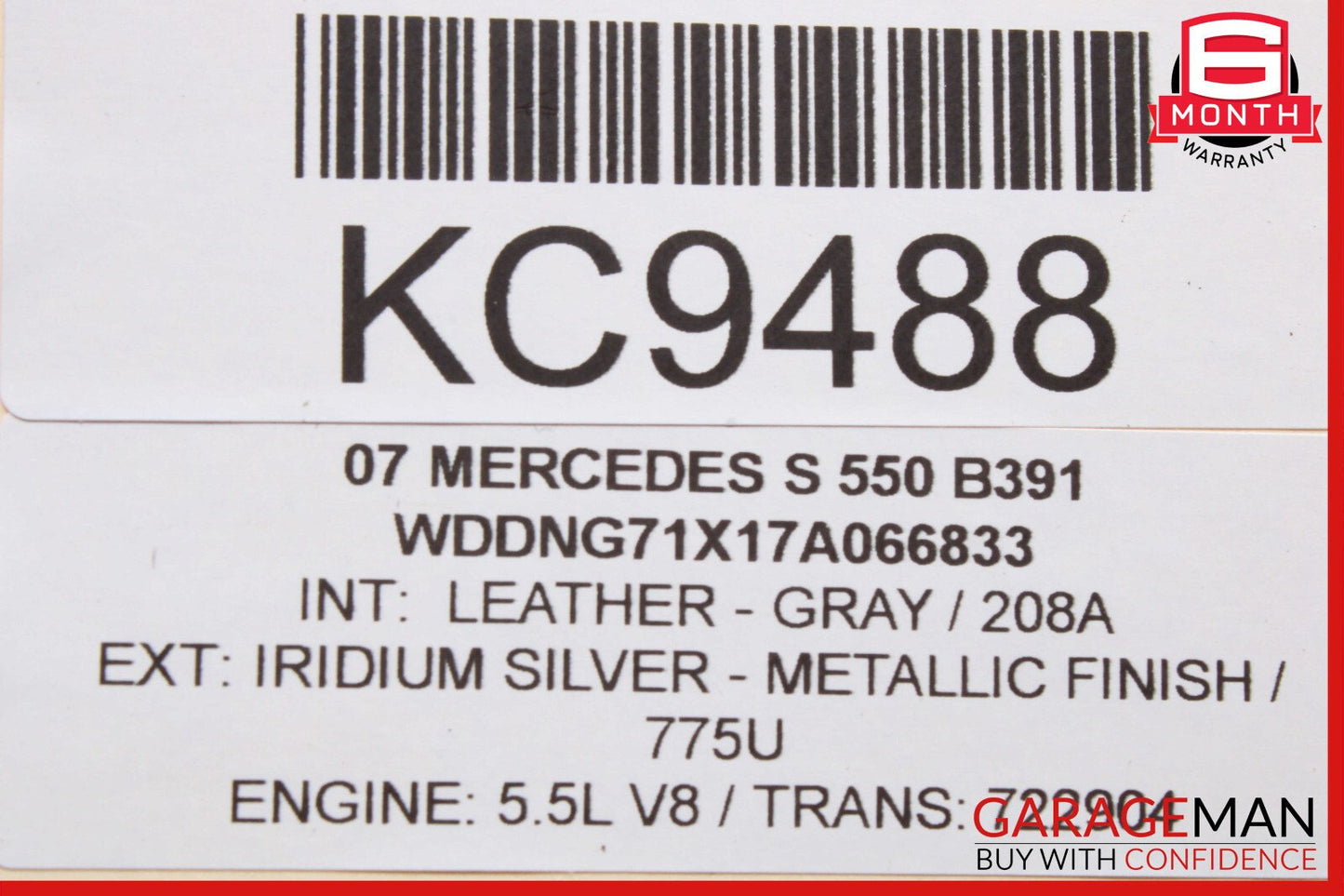 07-09 Mercedes W221 S550 S600 CL550 Sirius Satellite Radio Module Receiver OEM