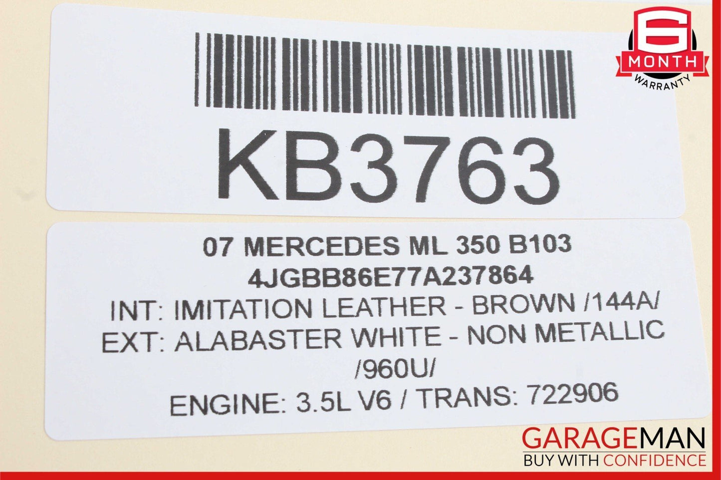 06-13 Mercedes W164 ML350 GL450 Front Left Side Door Control Module Unit OEM