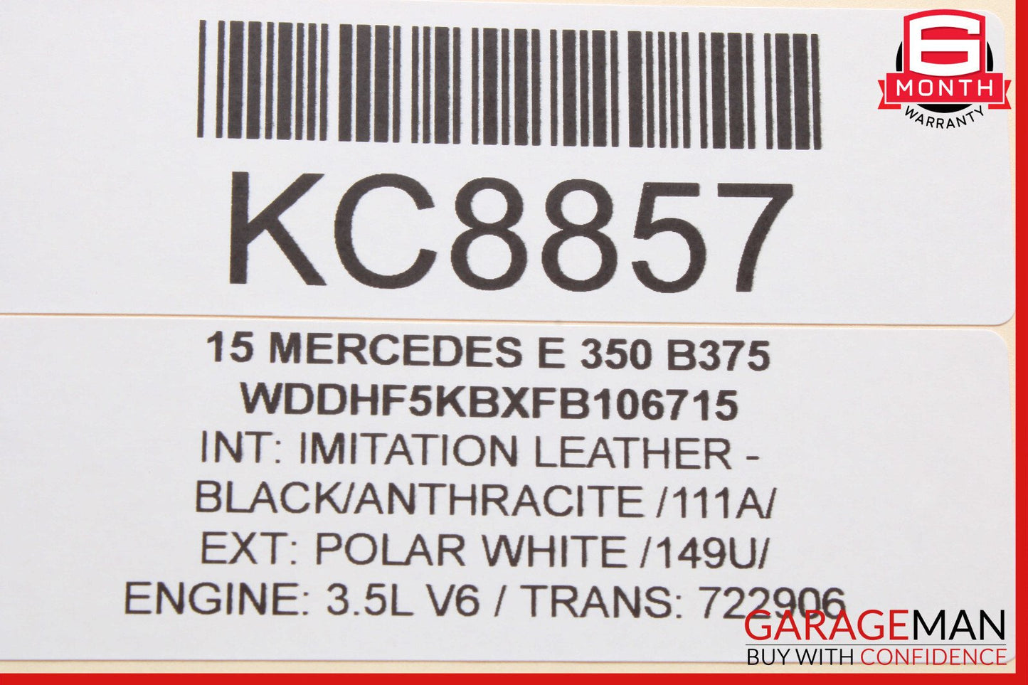 08-16 Mercedes W212 E350 GLK350 Rear Right Door Window Regulator Motor OEM