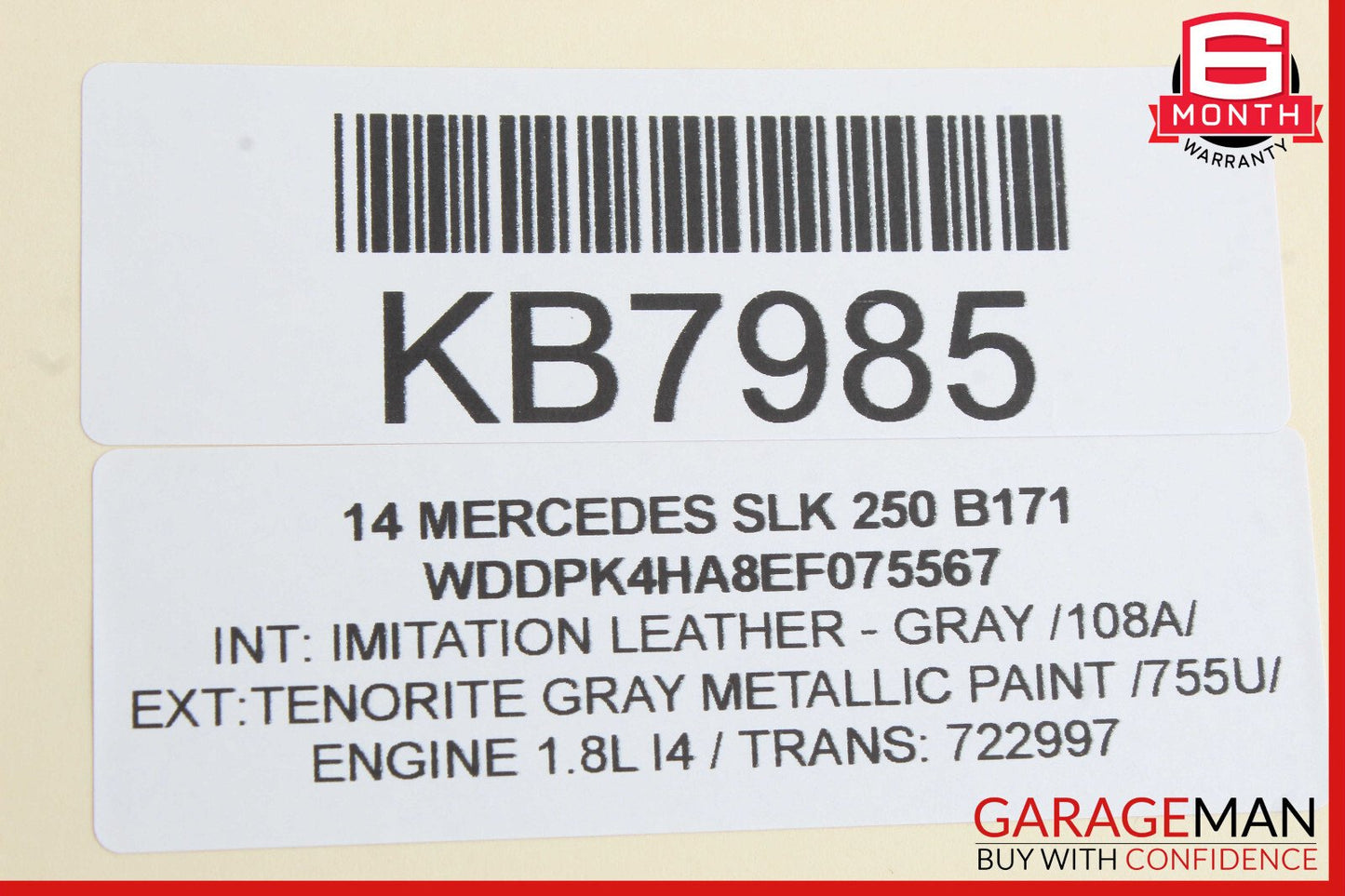 12-16 Mercedes R172 SLK250 Right Side Folding Top Hinge w/ Linkage Assembly OEM