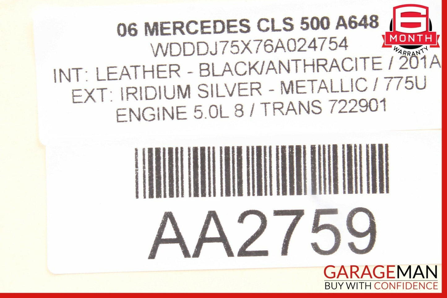 03-11 Mercedes W219 CLS500 E550 Rear Right Passenger Side Upper Control Arm OEM