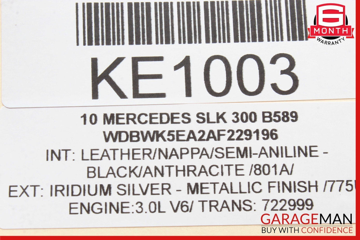09-11 Mercedes R171 SLK300 Speedometer Odometer Instrument Cluster Gauge OEM