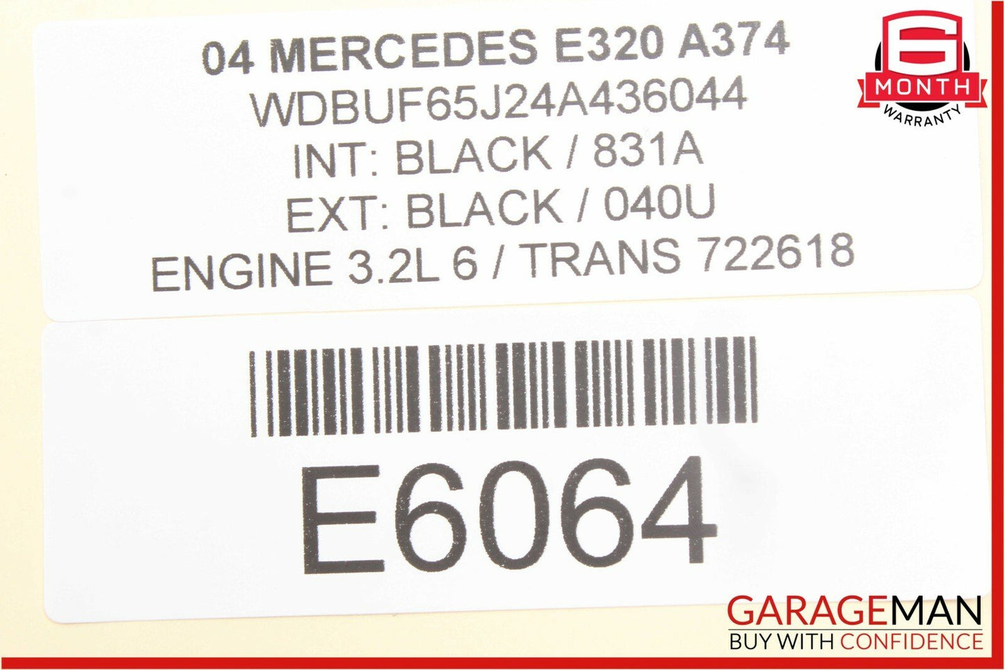 03-09 Mercedes W211 E63 AMG E320 E500 Rear Right Side Exterior Door Handle Black
